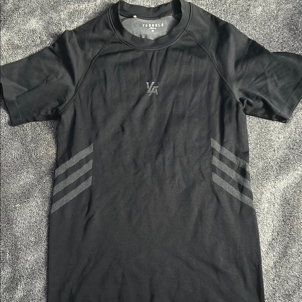 YoungLA Black Iron Compression T Shirt